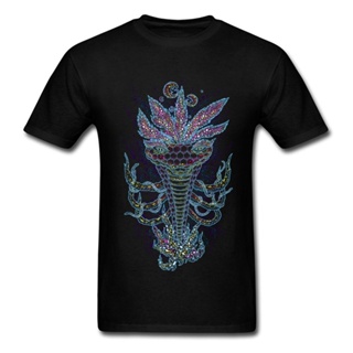 Kundalini Meditation T-shirt Men Snake Spirit T Shirt Awesome Hinduism Style Clothes Mens Black Tops Hip Hop Tees P_01