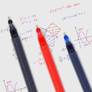 ปากกาเจล 0.5 มม. สีดํา แดง น้ําเงิน เรียบง่าย เซ็นลายเซ็น โรงเรียน สํานักงาน อุปกรณ์ปากกาเจล