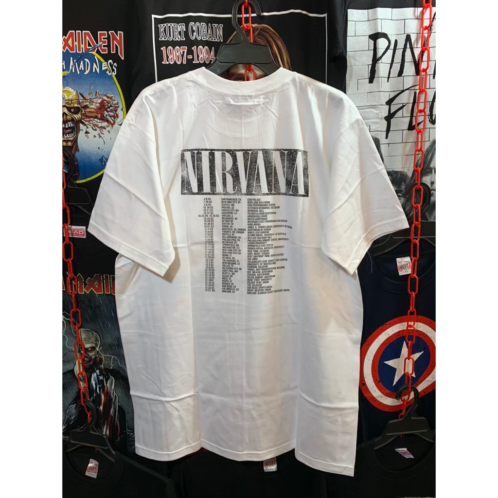 เสื้อยืดคอกลม-nr140-เสื้อยืดวงร็อค-nirvana-เนอวานา-เสื้อวง-เสื้อยืดเนวานา-เสื้อวินเทจs-4xl