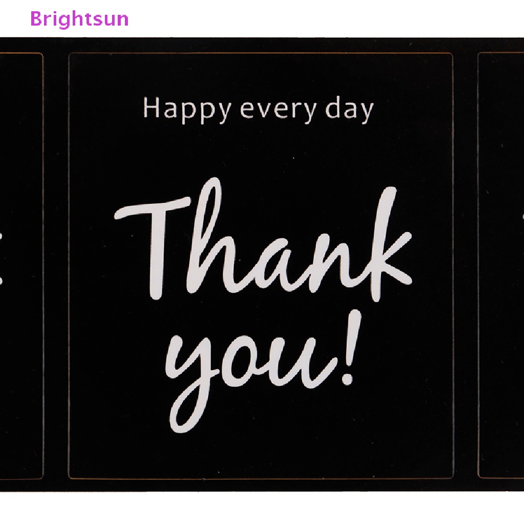 brightsun-ใหม่-สติกเกอร์ฉลาก-thank-you-สําหรับติดซองจดหมาย-เบเกอรี่-ปาร์ตี้-60-ชิ้น-ต่อชุด