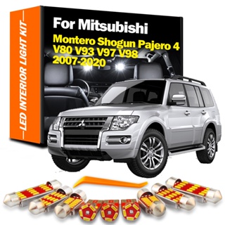 หลอดไฟ LED ภายในรถยนต์ สําหรับ Mitsubishi Montero Shogun Pajero 4 V80 V93 V97 V98 2007-2020 15 ชิ้น