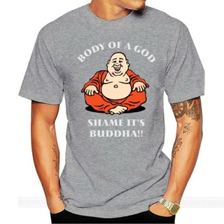 Body Of A God Shame ItS Buddha Mens Funny T-Shirt Fat Humor Overweight Fatist For Youth Middle-Age The Old Tee Shi_04