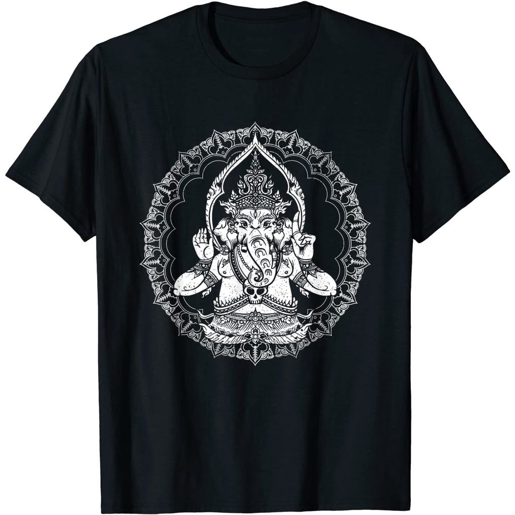 เสื้อยืด-ช้างไทย-มีคุณธรรมสูง-เป็นมงคล-ให้เกียรติ-ศักดิ์สิทธิ์-asian-elephant-animal-gift-thailand-t-shirt-คอกลม-แฟชั่