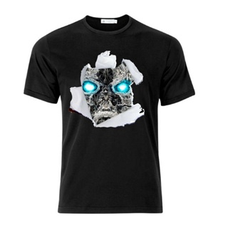 Mens Embroidered Cotton T-Shirt/3 Mayhem For Games Mask_04