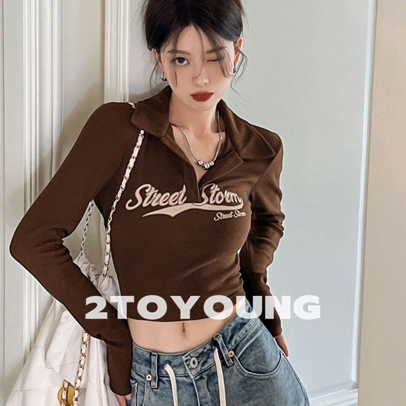 2toyoung-เสื้อครอป-เสื้อผู้หญิงแฟชั่น-sexy-crop-fb2106