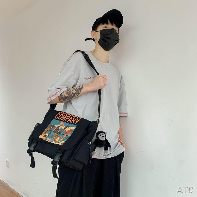 atc-กระเป๋า-bag-กระเป๋าสะพายข้างผู้ชายแบรนด์น้ำฮาราจูกุกระเป๋าสะพายข้างนักเรียนชั้นเรียนกระเป๋าสะพายลำลองญี่ปุ่นหญิ