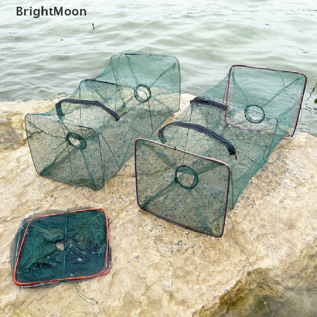 brightmoon-ตาข่ายดักปลา-กุ้ง-กุ้ง-ก้ามกราม-กุ้ง-แบบพับได้