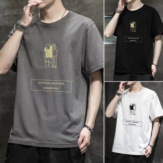 เสื้อยืดคอกลม แขนสั้น ลําลอง สําหรับผู้ชาย