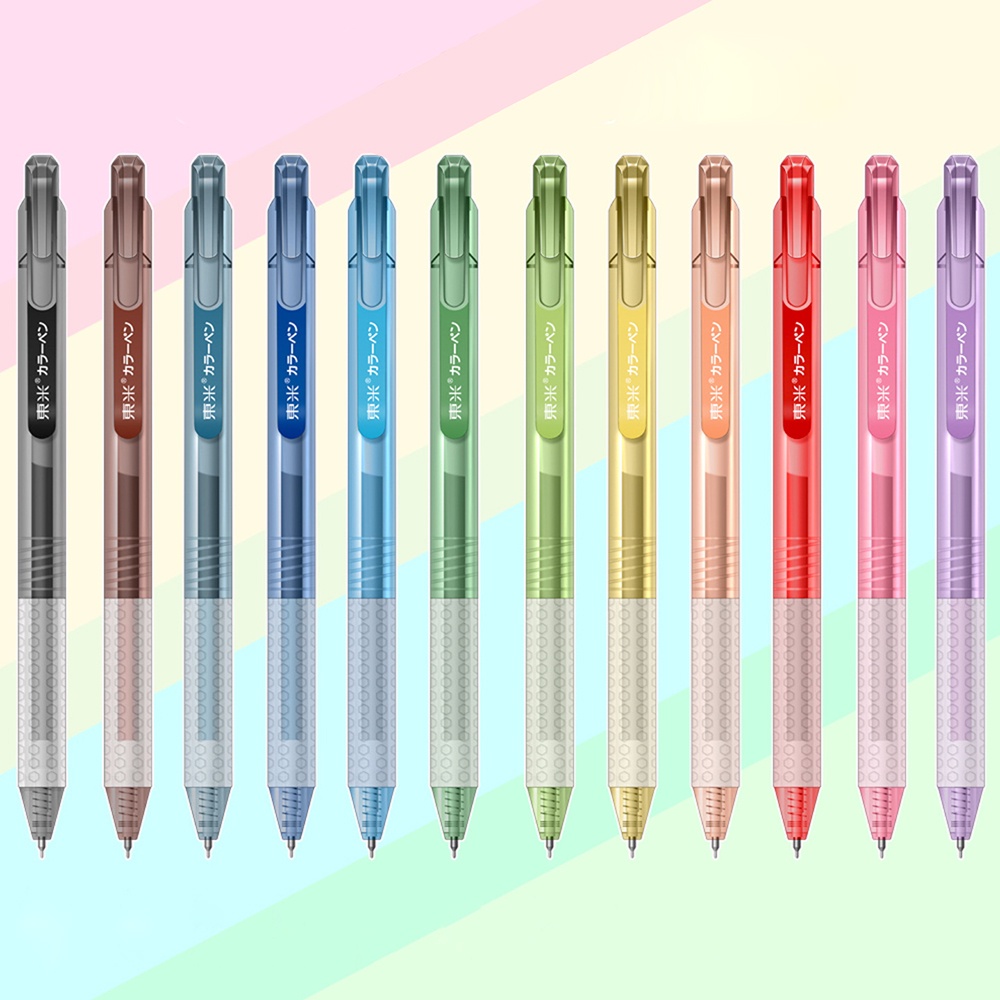 ปากกาเจล-12-สี-0-5-มม-เติมสีหมึก-วาดภาพ-ชุดเครื่องเขียน-อุปกรณ์การเรียน