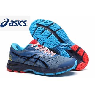 ASIC / ASICS GEL-CUMULUS 20 stable cushioning shock absorption running shoes blue orange red