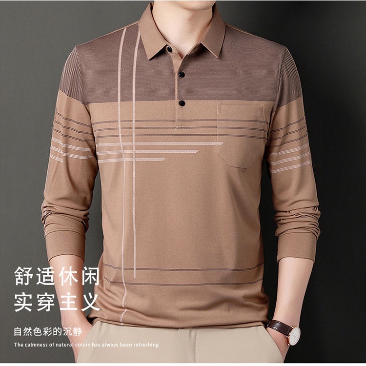 2023-high-quality-polo-shirts-mens-fathers-wear-autumn-t-shirts-long-sleeved-middle-aged-summer-bottomed-shirts-thin-style-middle-aged-and-elderly-grandfathers-spring-tops-boys-clothes