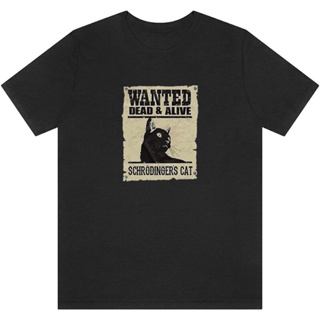 Cotton T-Shirt Dead And Alive Schrodinger Cat Funny Kitten Tshirt Oversize Men T Shirt Tshirts Summer Shirts Street_11