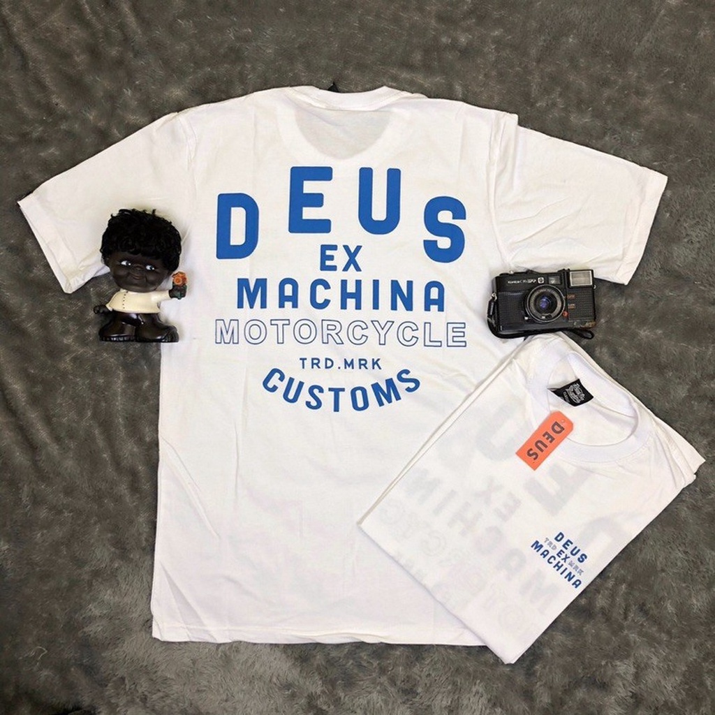 เสื้อยืดสีขาว-เสื้อยืด-พิมพ์ลาย-deus-สีขาว-แฟชั่นสําหรับผู้ชาย