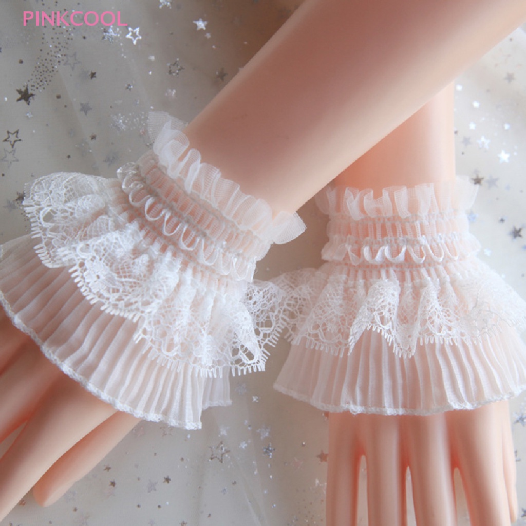 pinkcool-สายรัดข้อมือ-แต่งลูกไม้-จับจีบ-ถอดออกได้-สําหรับผู้หญิง-ขายดี