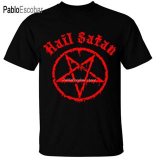 GILDAN 【Street Fashions】เสื้อยืด ผ้าฝ้าย 100% พิมพ์ลาย Hail Satan Unholy Satanic Punk ไซซ์ใหญ่ และสี สําหรับผู้ชายS_01