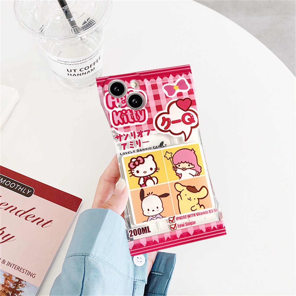 sanrio-เคสโทรศัพท์มือถือ-tpu-ลาย-hello-kitty-และ-pochacco-สีรุ้ง-สําหรับ-realme-c30-c31-c35-c21y-c25y-realmec11-c25-c17-c15-c12-c3-c2-realme-8i-7i-5-5i-6i-7-pro