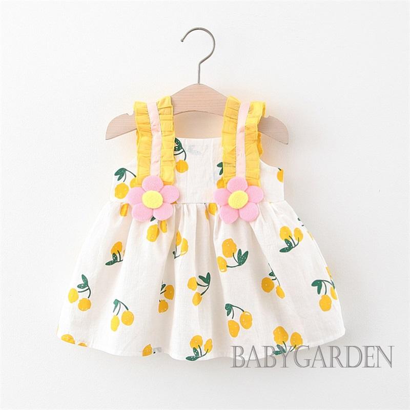 babygarden-9m-2y-ชุดเดรสทรงเอ-แขนกุด-พิมพ์ลายเชอร์รี่-ดอกไม้-3d-ทรงหลวม-แฟชั่นฤดูร้อน-สําหรับเด็กผู้หญิง