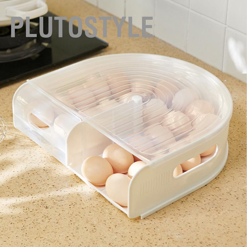 plutostyle-กล่องไข่เลื่อนอัตโนมัติพลาสติกใสรูปตัว-u-กล่องเก็บไข่แอปริคอทสำหรับห้องครัว