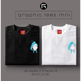 Graphic Tees MNL - GTM League of Legends LOL Arcane 406 Vi Pocket Customized Shirt Unisex T-shirt_01