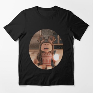 เสื้อยืดอินเทรนด์ผู้ชายอินเทรนด์ผู้หญิงเสื้อยืด พิมพ์ลาย roblox girl Christmas Vibes สวยงาม สําหรับผู้หญิงS-3XL_03