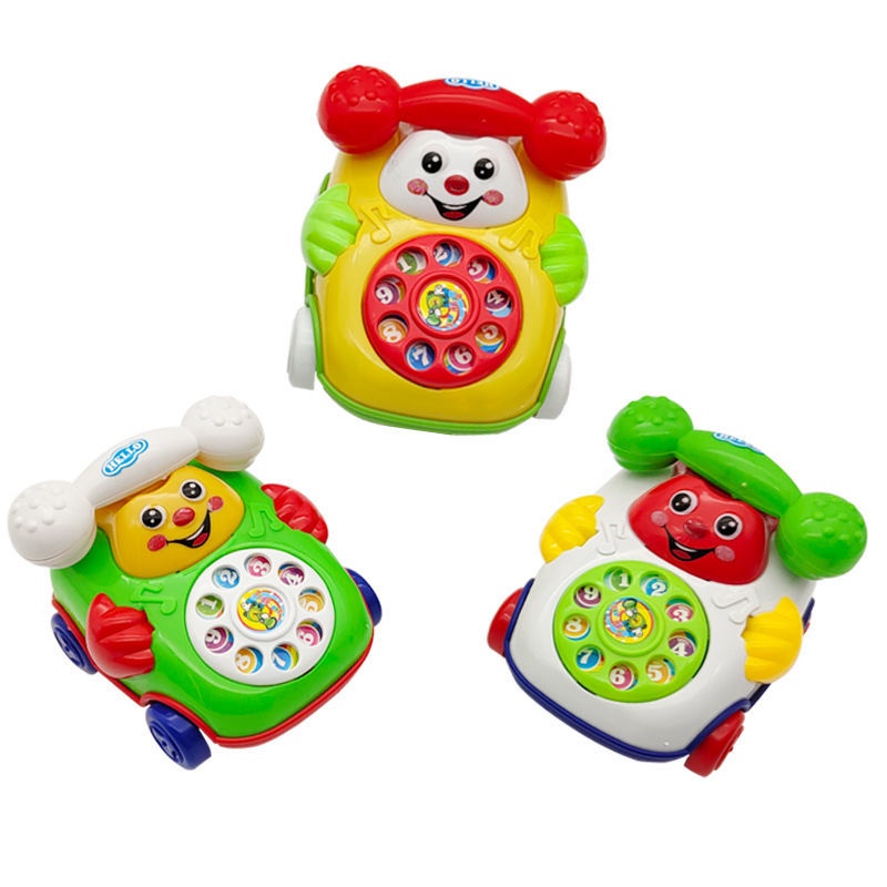 ของเล่นเด็กแรกเกิด-1-3-ปี-จําลอง-ดึงสายโทรศัพท์-ของเล่นแกล้งทําเป็น-เกมจําลอง-โทรศัพท์-คิดถึง-การ์ตูน-ดึงสายโทรศัพท์-กระดิ่ง