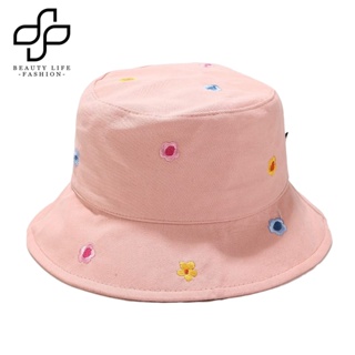 Beautylifefashion หมวกชาวประมง สไตล์หวาน สําหรับผู้ใหญ่ ล้างทําความสะอาดได้ หมวกชาวประมงลึก