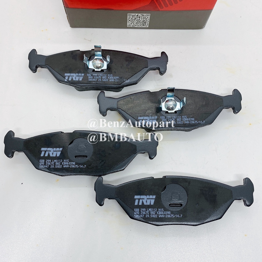 bmw-ผ้าเบรคหลัง-gdb299-serie3-e30-serie5-e28-เบอร์-34-21-1-158-912-trw-made-in-eu