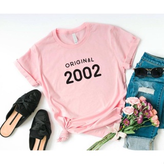 Original 2002 Girl Shirt Short Sleeve Tops Women Tshirt 19th Birthday Tees_03