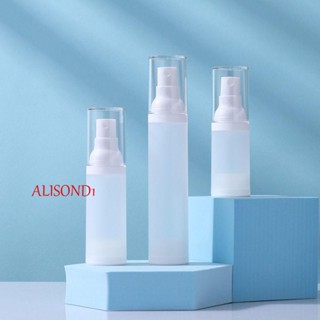 Alisond1 ขวดสเปรย์สูญญากาศ ขวดโลชั่น แบบพกพา เดินทาง สีขาว ผู้หญิง เครื่องจ่ายครีมอาบน้ํา ผลิตภัณฑ์ดูแลผิวหน้า ขวดย่อย ขวดโลชั่นสุญญากาศ