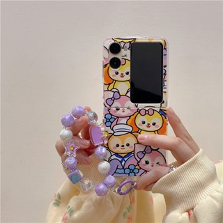 เคสโทรศัพท์มือถือ แบบแข็ง ป้องกันกระแทก ลายการ์ตูน Star Delu พร้อมสายโซ่คล้อง สําหรับ Oppo Find N2