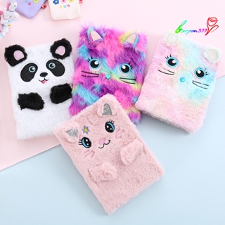 【AG】Cartoon Cat Panda Fluffy Girls Journal Notebook Memo Pad Birthday Gift