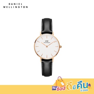 (ทักแชทรับโค้ด) Daniel Wellington นาฬิกาข้อมือ Petite Sheffield RG White 28มม สีดำ