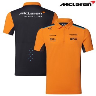 ใหม่ล่าสุด เสื้อโปโลแขนสั้น ลายทีมแข่งรถ F1 Mclaren และเสื้อยืดโปโล แฟชั่นฤดูร้อน สําหรับผู้ชาย และผู้หญิง 2023