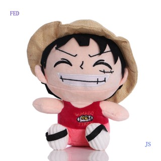 Fed พวงกุญแจ จี้ตุ๊กตาฟิกเกอร์ One Piece ลูฟี่ น่ารัก ขนาด 20 ซม. สําหรับเด็ก