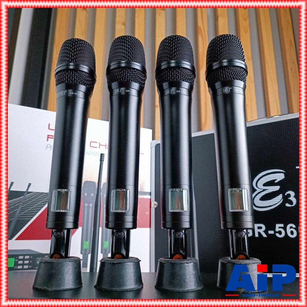 e3-gr-5600-ไมค์ลอย4ด้าม-uhf-ปรับความถี่-นำเข้าโดย-pro-eurotech-proeurotech-gr5600-gr-5600-ไมค์ลอย-มือถือ-4ด้ามไมค์-เอ