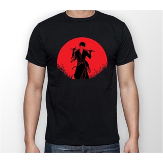 เสื้อยืด พิมพ์ลายอนิเมะ Gintama Gintoki Sakata Red Moon สไตล์คลาสสิก ไม่ซ้ําใคร สําหรับผู้ชาย 721355 ผ้าฝ้ายแท้_07
