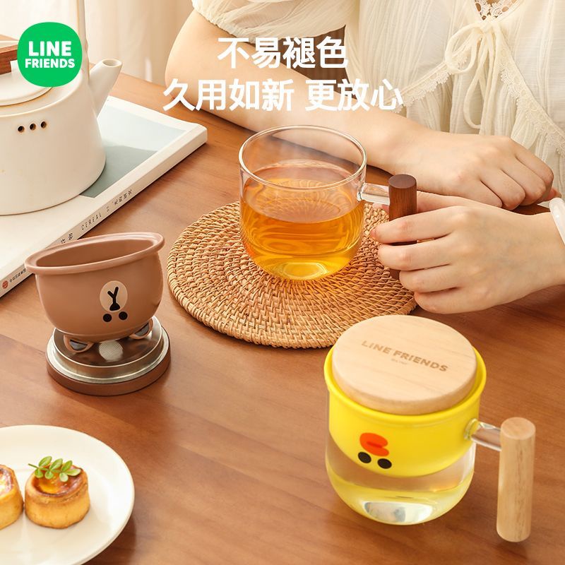 line-friends-ถ้วยกรองชา-แยกชา-แบบพิเศษ-สําหรับสํานักงาน-พิธีชงชา