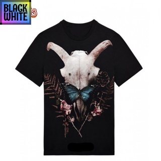 BWCB -สินค้าเดิม/เสื้อยืดคอกลม/dark high street style/sacrificial ^ goat head/สีดำ&amp;สีขาว!!เสื้อยืดเท่ห์ oversize