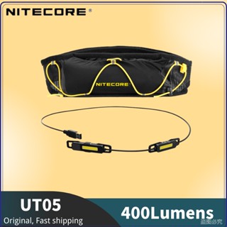 Nitecore UT05 ไฟคาดศีรษะ 400 ลูเมนส์ น้ําหนักเบาพิเศษ สําหรับเดินป่า ตั้งแคมป์กลางแจ้ง