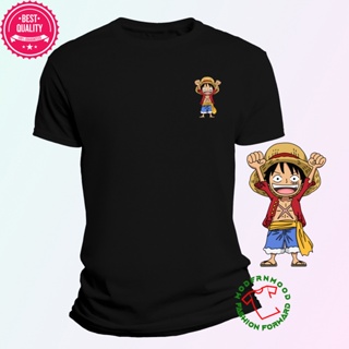 □❦✌[KL STOCK] One Piece Luffy XS-5XL Ready Stock Unisex 100% Cotton Street Wear Plus Size Loose Women Men T-shirt Tees B