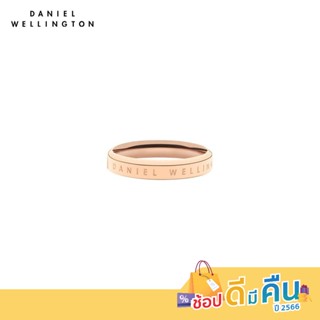 (ทักแชทรับโค้ด) (ทักแชทรับโค้ด) Daniel Wellington แหวน CLASSIC RING 68 มม สีโรสโกลด์