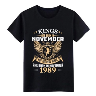 Mens Kings Legends Are Born In November 1989 tshirt t shirt printed tee shirt  Standard Fit Comical_03