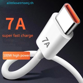 Alittlese สายชาร์จ USB Type C 7A 100W ชาร์จเร็วมาก สําหรับ Huawei Xiaomi Samsung TH