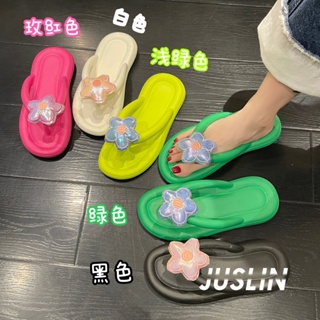 JUSLIN  รองเท้า รองเท้าแตะผู้หญิง อ่อนนุ่ม สไตล์เกาหลีฮ แฟชั่น สะดวกสบาย สุขภาพดี ทันสมัย ทันสมัย Comfortable สไตล์เกาหลี B29G01A 37Z230910