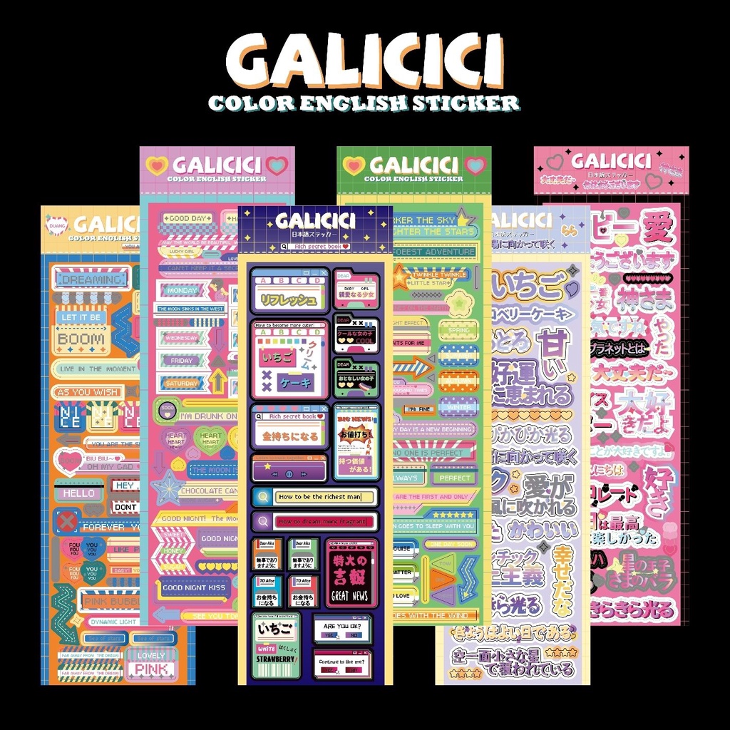 galicici-สติกเกอร์ตัวอักษร-สีเงิน-สําหรับตกแต่งรูปภาพ-diy