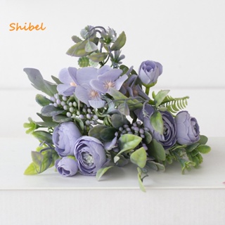 Shibel ดอกกุหลาบปลอม น้ําหนักเบา ไม่มีกลิ่น อุปกรณ์เสริม สําหรับตกแต่งสํานักงาน