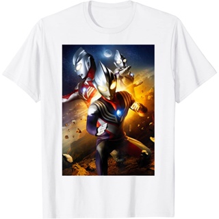 เสื้อยืด พิมพ์ลาย Ultraman Three Poster Visual Design แฟชั่นสําหรับเด็กผู้ชาย และผู้หญิง อายุ 12 3 4 5 6 7 8 9 10 1_05