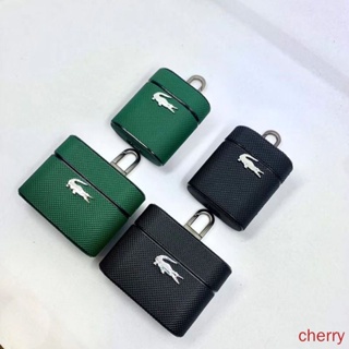 LACOSTE เคสหนังลาคอส กันกระแทก สําหรับ airpods 1 2 3 pro