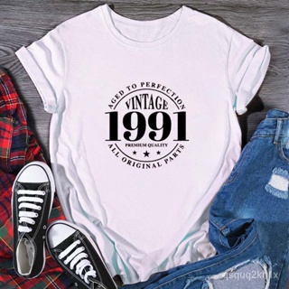 #affordableprice30th Birthday VINTAGE 1991 Limited Edition Hipster Tee Shirt Women Cotton Short Slee_03
