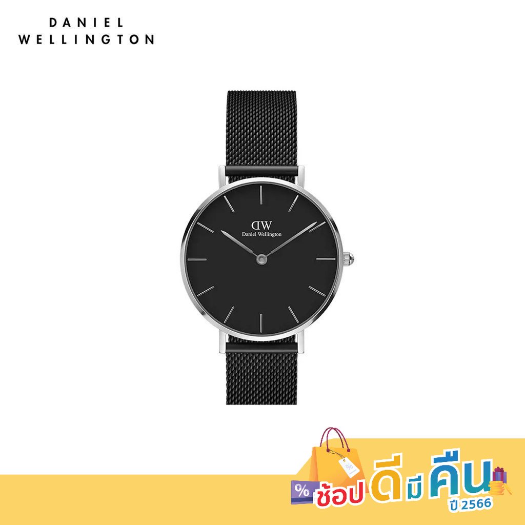 ทักแชทรับโค้ด-daniel-wellington-นาฬิกาข้อมือ-petite-ashfield-s-black-32มม-สีดำ